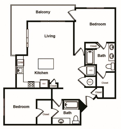 B2 Floor Plan at Stadium Walk By Windsor, Georgia